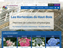 Tablet Screenshot of hortensias.fr